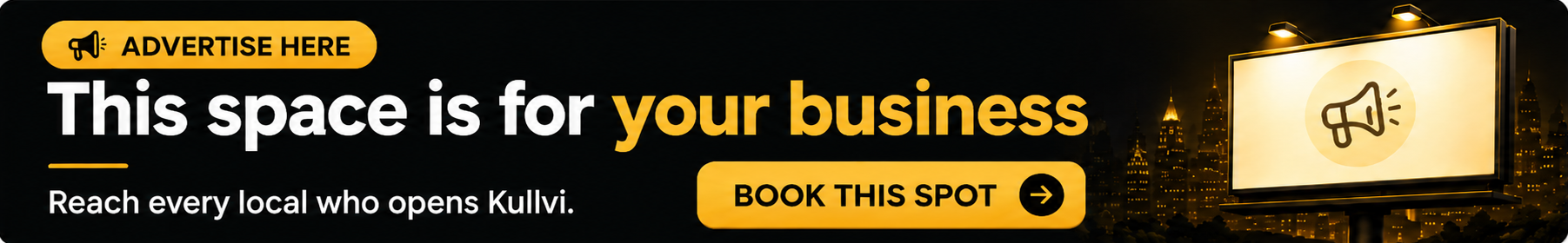 This space is for your business
